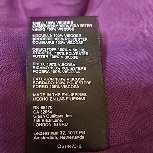 Anthropologie Embroidered Halter Mini Dress NEW Size 10P - Picture 5 of 8